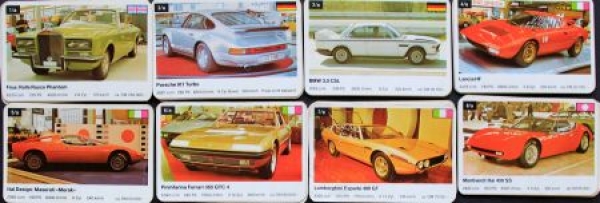 Schmid Spiele "Superautos" 1974 Cardgame (5921)